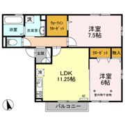 ロイヤルティアラⅡ・Ⅲ?Ⅱの間取り画像
