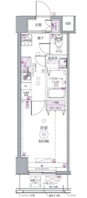 S-RESIDENCE本所吾妻橋の間取り画像