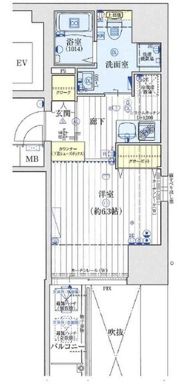 アクアプレイス北浜の間取り画像