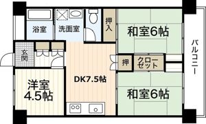 グランドハイツ山根の間取り画像