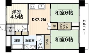 グランドハイツ山根の間取り画像