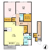アーベイン中郷の間取り画像
