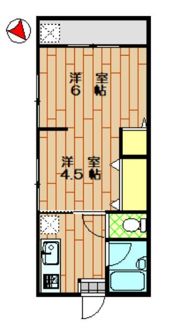 戸口ハイツの間取り画像