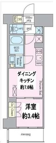 クレストコート渋谷笹塚の間取り画像