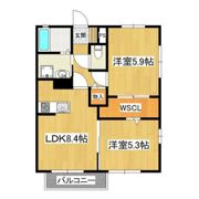 ブバルディアF棟の間取り画像