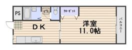 ラ・ピーヌ福島の間取り画像