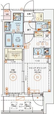 エステムコート新大阪 X VIパルスの間取り画像