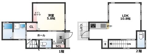 田端3丁目戸建貸家の間取り画像