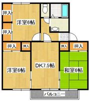 エスポワールみなみBの間取り画像