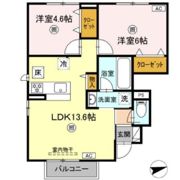 ヴィラ オーヴェストの間取り画像