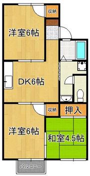 ハイツ杉野の間取り画像