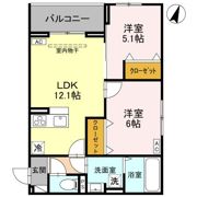 Noble Palais 針ヶ谷の間取り画像