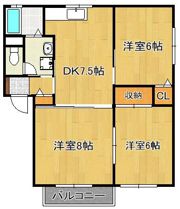 アベニュー西尾A棟の間取り画像