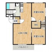 朝日ヴィラひたち野Dの間取り画像