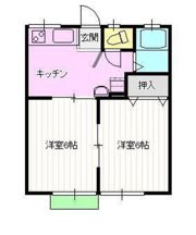 スカイハイツ A棟の間取り画像