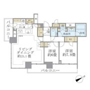 Brillia Tower 浜離宮の間取り画像