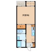 コーポ長谷の間取り画像