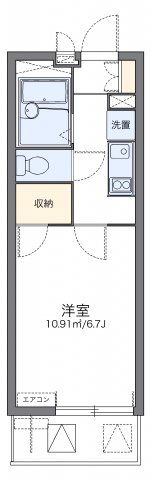 レオパレスパタータⅢの間取り画像