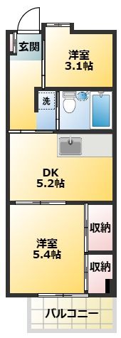 仙台坂アルカディアの間取り画像