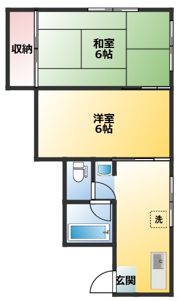 メゾン竜岡（タツオカ）の間取り画像