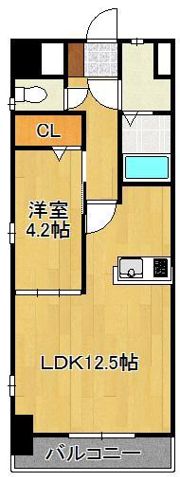 KMマンション熊手の間取り画像