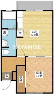 フロンティアB棟の間取り画像
