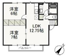 アンジェリーク一宮Bの間取り画像