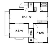 グリーンハイツ福島B棟の間取り画像