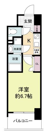 セレニテ心斎橋グランデの間取り画像