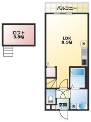 ブエナカーサ近大前の間取り画像