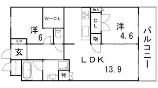 神戸三宮ブリーズレジデンスの間取り画像