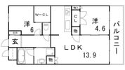 神戸三宮ブリーズレジデンスの間取り画像