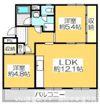 ヴィラナリー屋島4号棟の間取り画像