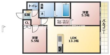 メゾンUの間取り画像