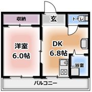 橋本マンションの間取り画像