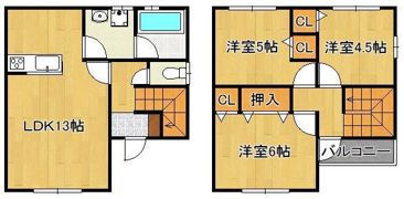 K.house A棟の間取り画像