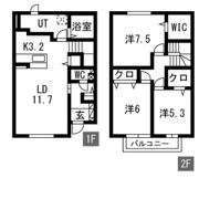 CLARIS SUMIYOSHI Aの間取り画像