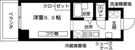 フロンティアハイツの間取り画像
