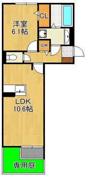 Polonia Wakamatsu B棟の間取り画像
