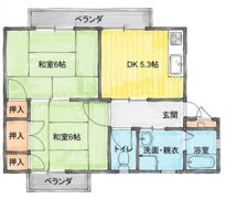 フラットタームーの間取り画像