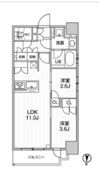 シーズンフラッツ菊川WESTの間取り画像