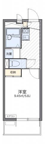 レオパレスオクシムの間取り画像