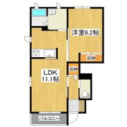 ハニーコートAの間取り画像