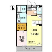 D-Room中川原の間取り画像