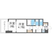 セレニテ東梅田アリエの間取り画像