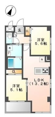 レガシィ 大泉の間取り画像