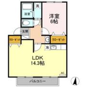 リブレスト鈎取Ⅲの間取り画像