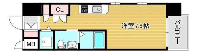 エスリード御堂筋梅田の間取り画像