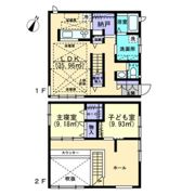 西阿知町戸建の間取り画像