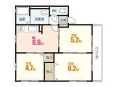 レトアK・I・Mの間取り画像